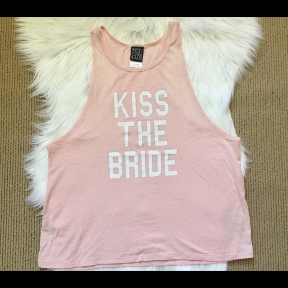Razor back kiss the bride tank